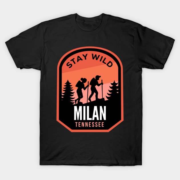 Milan Tennessee Hiking in Nature T-Shirt by HalpinDesign